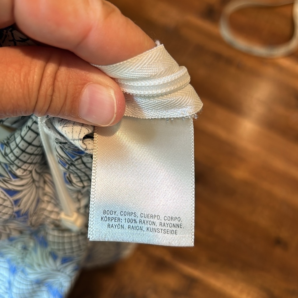 Anthropologie Maeve Imelda Pineapple Print Ruffle Short - Picture 7 of 7